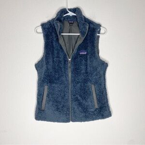 Navy Sherpa vest